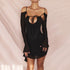 Irregular Tunic Waist Slim Dress Suspenders In Summer - ROUTINE FASHION